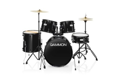 Black Full-size Gammon Drum-set