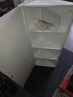 Corner Mirror With Storage