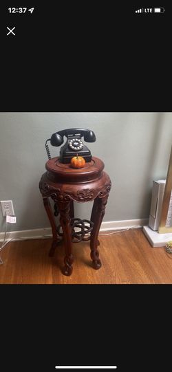 Asian Plant Stand Or Table Solid Wood