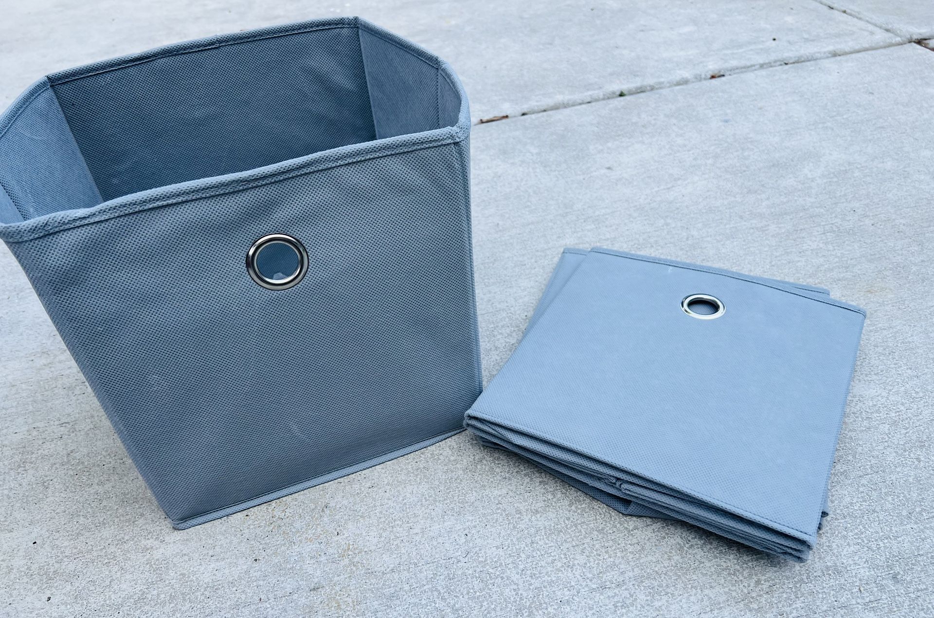 Grey Storage Foldable Boxes (4)
