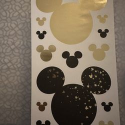 Disney Mickey Mouse Diecut Vinyl Sheet of stickers Scrapbook  Arts & Crafts