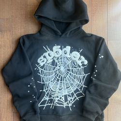 Spider black and white hoodie Mens S