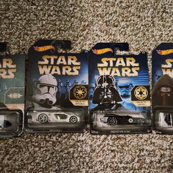 HOT WHEELS STAR WARS Jedi Order set of 4