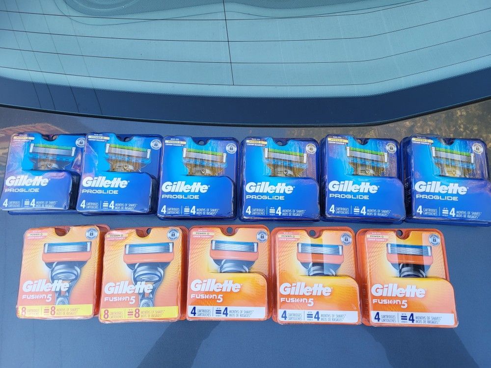 GILLETTE PROGLIDE GILLETTE FUSION 5 RAZOR CARTRIDGES