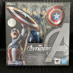 S.H. Figuarts Marvel CAPTAIN AMERICA Avengers Assemble Edition Bandai Sealed *NEW*