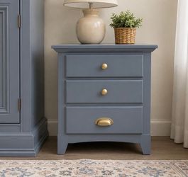 Blue gray Nightstand