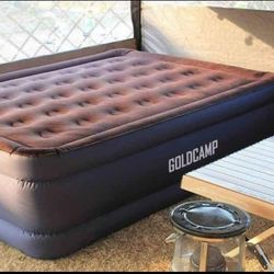 Gold Camp Air Mattress With Pump Brand(New).