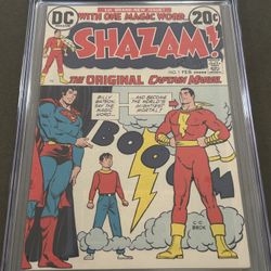 Shazam #1 1973 DC comics 1st Modern Captain Marvel Superman CGC 9.6