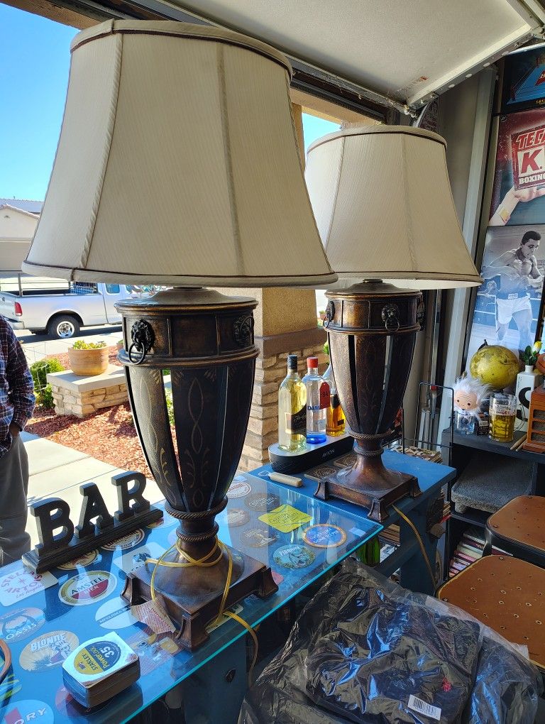 Vintage Antique Lamps Set Of Two - $49