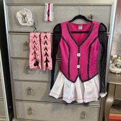 Draculaura (monster High) Costume + Necklace ,wrist cuffs And Boot Covers