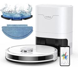 Honiture Q6se: LiDAR Robot Vacuum & Mop with Auto-Empty Dock, 6000Pa,Smart Mapping, Voice Control, 97%+ Dust Pickup, 3L Dust Bag, 2 Months Hands-Free 