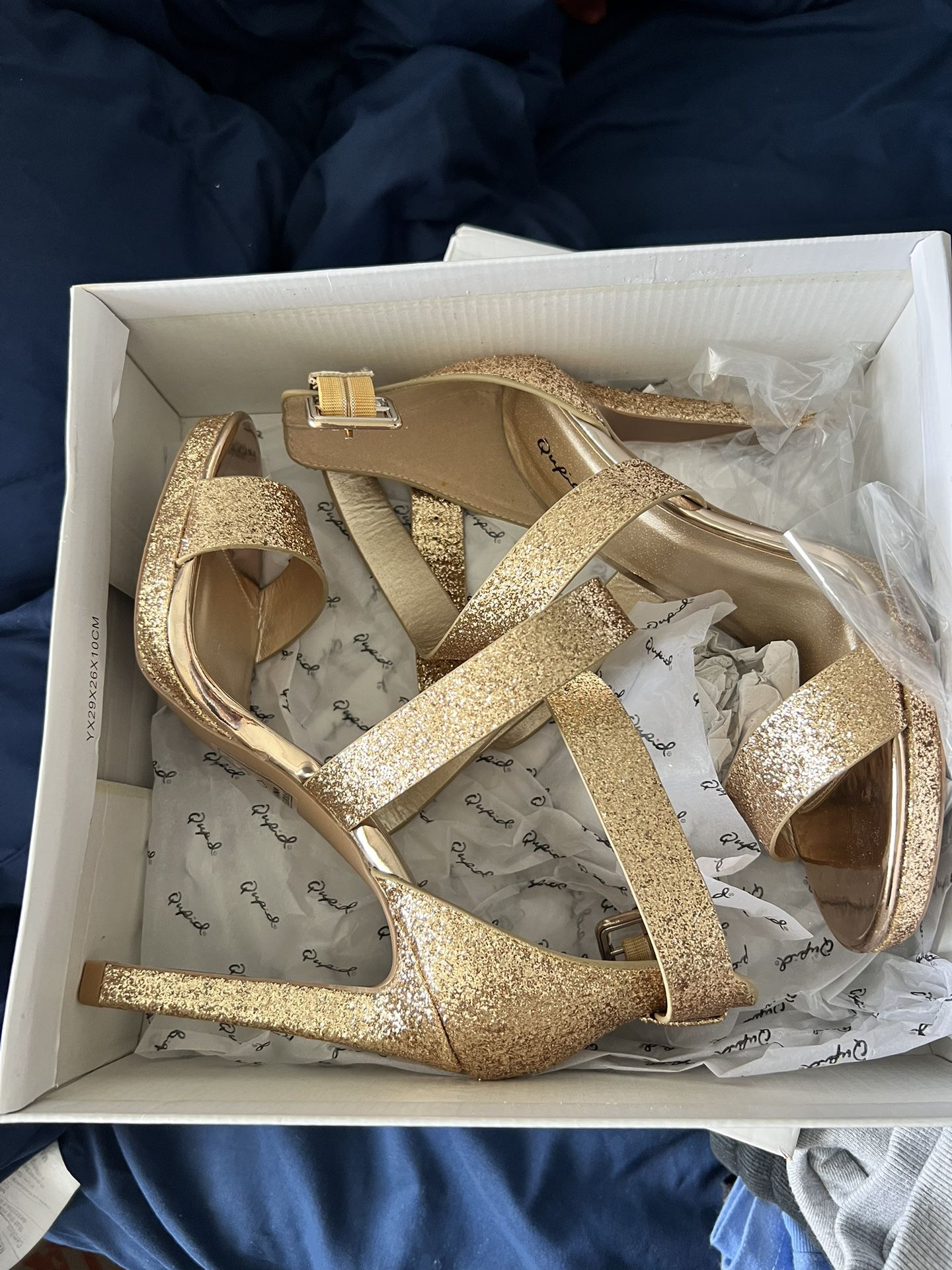 Gold Heels Size 8.5