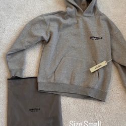 Essentials  Dark Oatmeal Hoodie