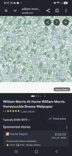 William Morris At Home Wallpaper Rolls x6