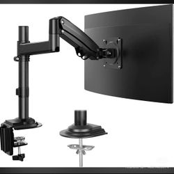 Single Monitor Mount, Adjustable Monitor Arm Desk Mount Fits 13-32 inch Screen, Holds 19.8lb, Monitor Stand with 22.44inch Max Height, Full Motion Swi
