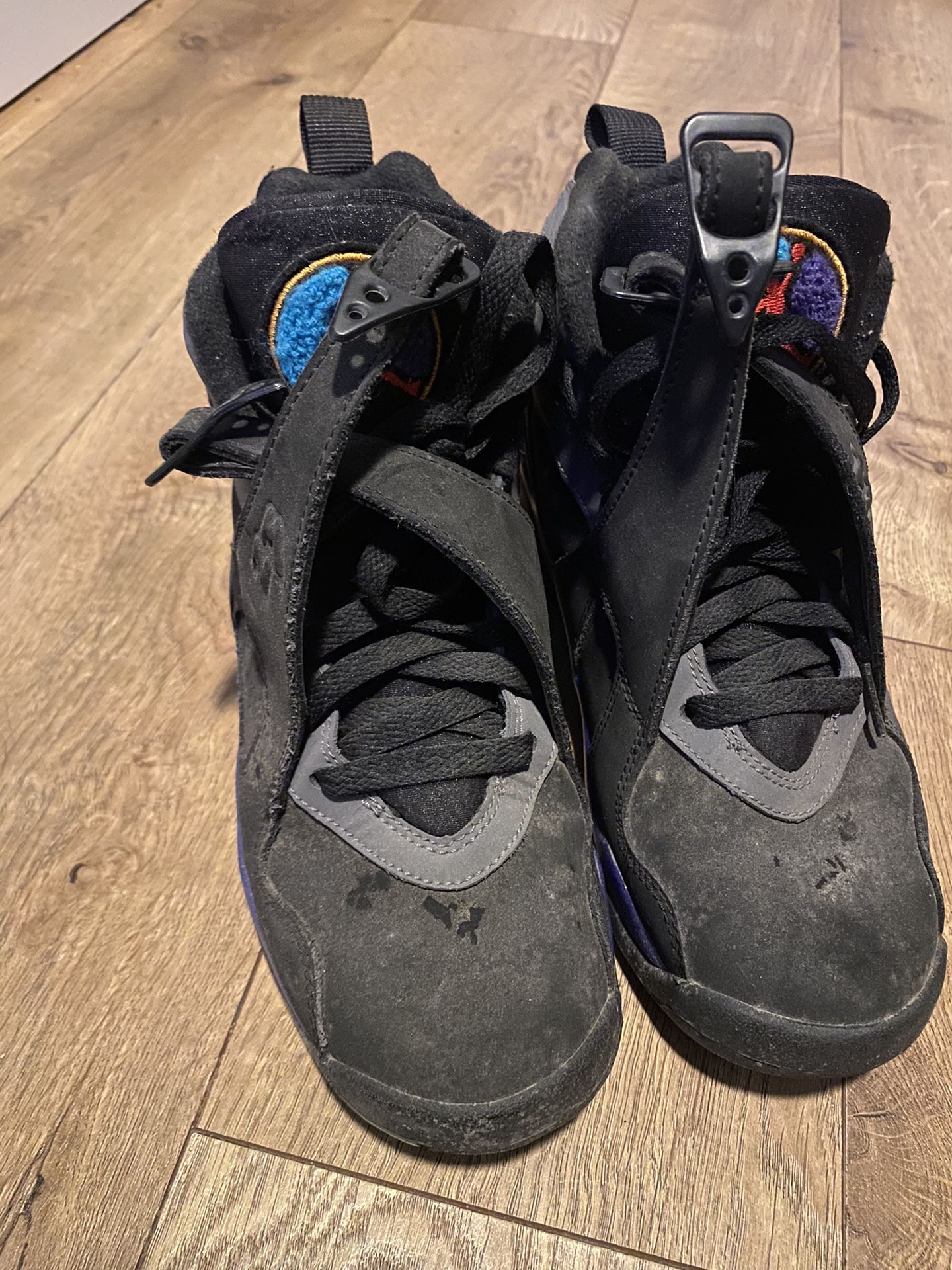 NIKE AIR JORDAN VIII 8 RETRO BG AQUA BLACK CONCORD AQUATONE 305368-025 Sz 5.5y