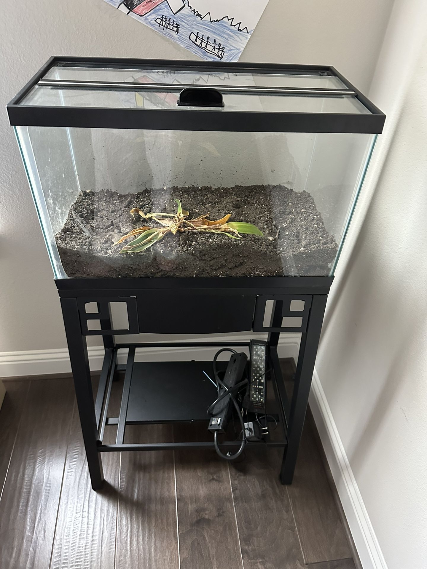 Fish Tank 10 Gallon For $75