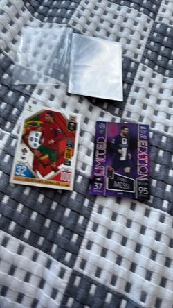 Limited edition Messi and finals cr7 card