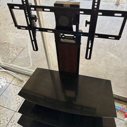 TV Stand With 3 Tier Shelves 