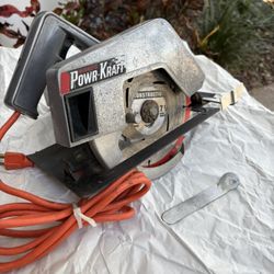 Old School Wards 7 1/4” Circular Saw-Clean-1.5 HP, 8 Amp, New 8’ Cord