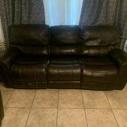 Large Sofa Couch Recliner Black Available