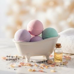 Goat Milk Bath Bombs (Set of 4) — Lavender (Set of 4)