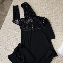 Black Set With Hoodies, Activewear New Size M-L  