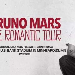 Selling Bruno Mars tickets for the ROMANTIC TOUR