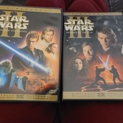 Star Wars Attack Of The Clones/Revenge Of The Sith (DVD) 2-pack