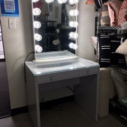 Vanity + Mirror + Lights