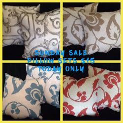 Small Decorative Pillow Sets of 2 for $10