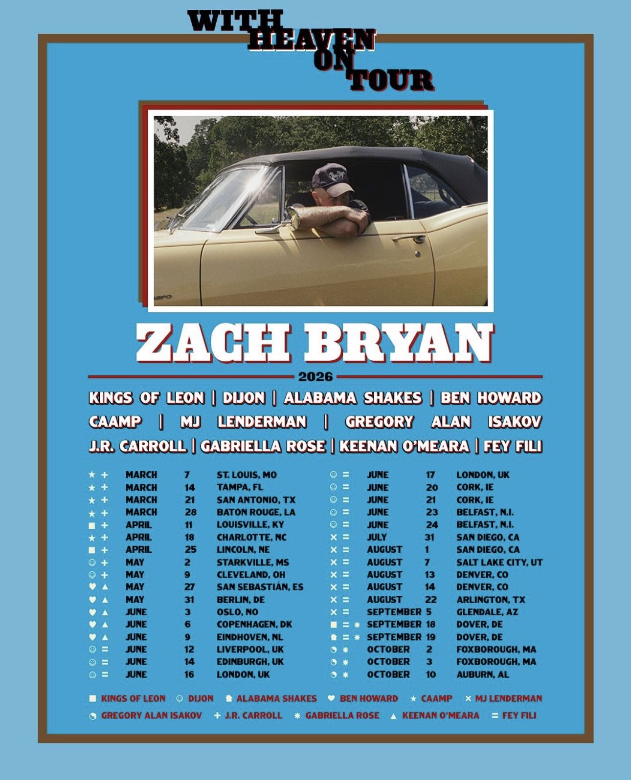 ZACH Bryan Tickets