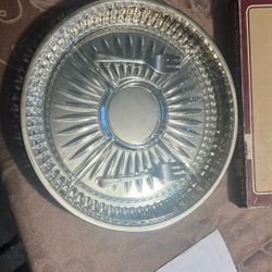 Silver Plated  And Crystal Platers And Bowls