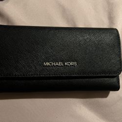 Michael Kors Black Saffiano Leather Wallet 