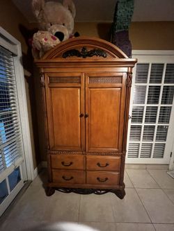 Brown Shelving/ Tv Stand.