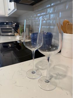 Tall wine glasses