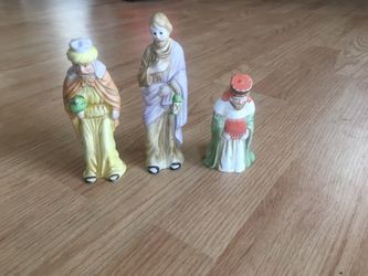 Antique 3 wise men for a nativity scene