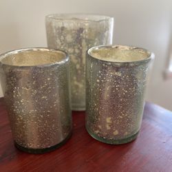 Glass Candle Holders 