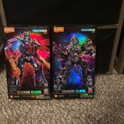 Transformers Blockers Buildable Action Figure Model Kits Optimus Prime And Megatron