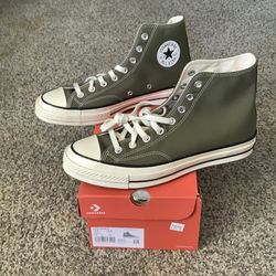 Men 9.5 Chuck 70 Utility Green Hi Tops