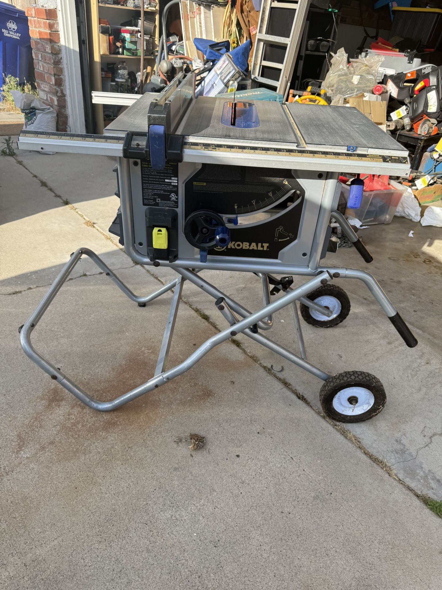 Table Saw 10 Inch Kobalt