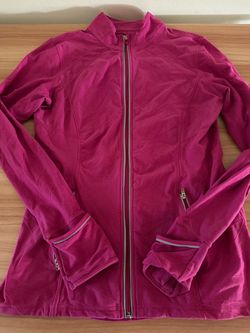 Pink Women's Athletic Zip-Up Jacket talla: L