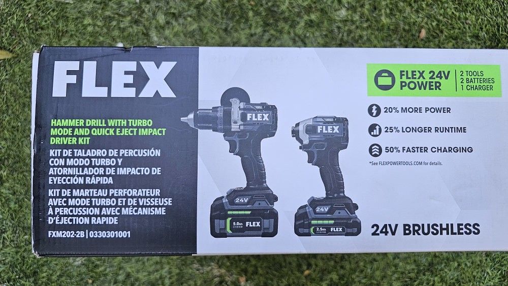 Flex 24v Power Drill Set