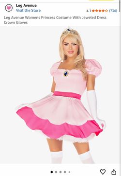 Princess peach costume by leg avenue adult