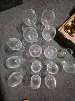 22 Mixed Wine Champagne Beer Glasses
