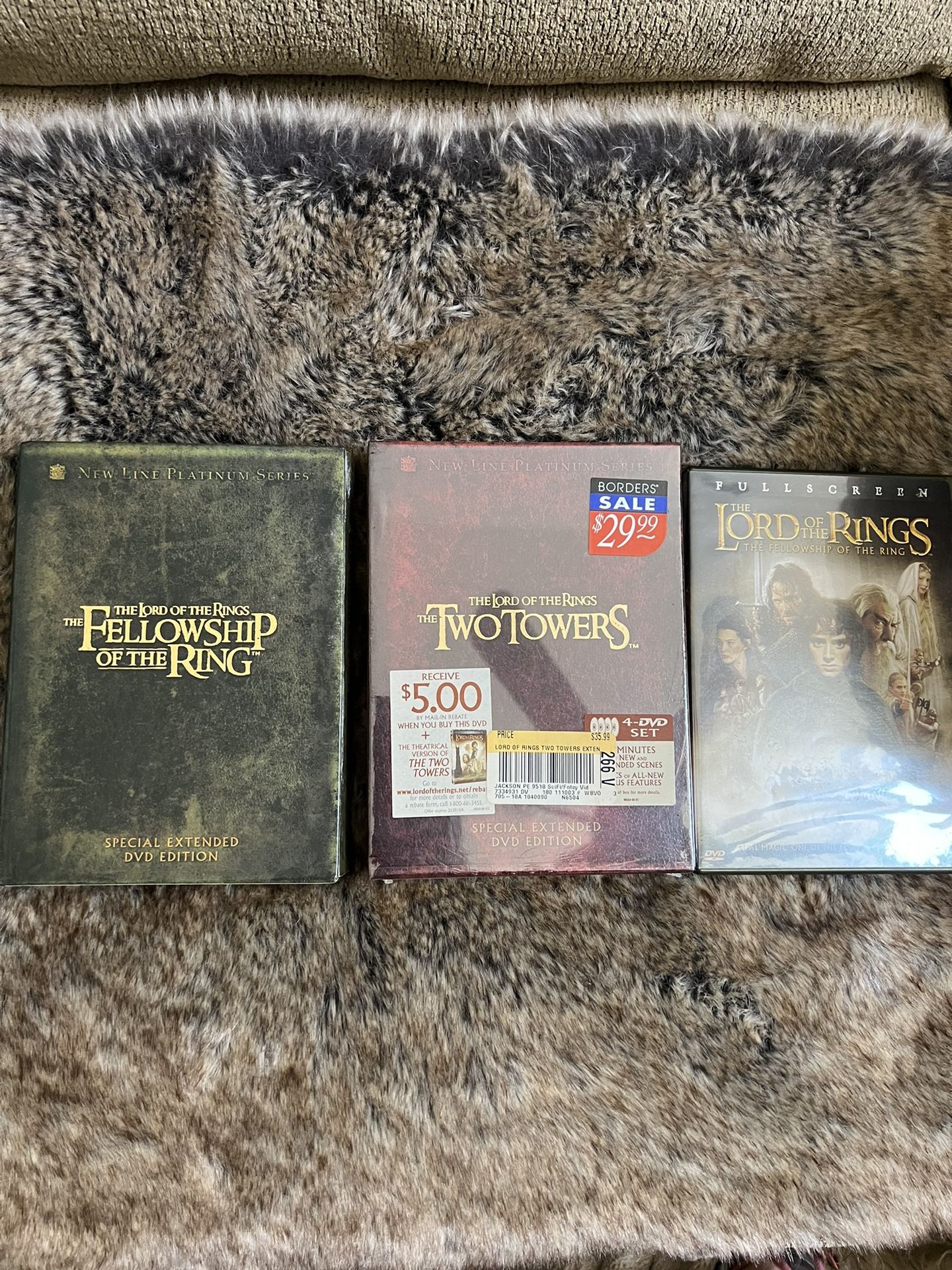 The Lord Of The Rings 2 boxed sets and 1 single