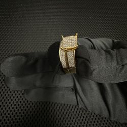 14k Yg Natural Diamond Ring 