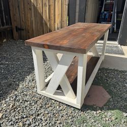 Farmhouse Wood Coffee Table 