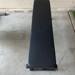 Flat Weight Bench / Dumbells Adjustable New