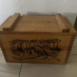 Vintage 1995 Classic Series IV Wood Ammo Box